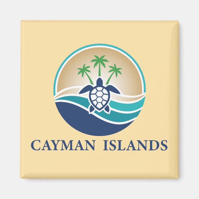 Cayman Islands Caribbean Magnet (Framsidan)