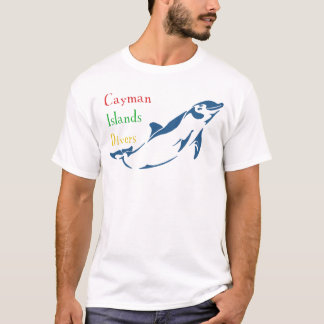 Cayman Islands dykare - delfin (bekläda), Tee