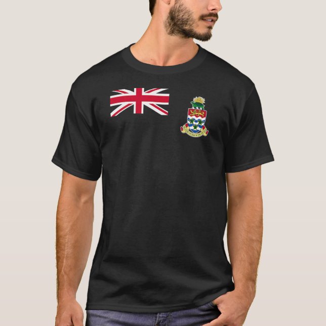 CAYMAN ISLANDS FLAGGA GEORGE TOWN CARRIBEAN 2 T SHIRT (Framsida)