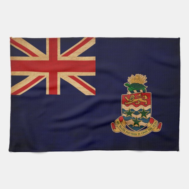 Cayman Islands flagga Kökshandduk (Horisontell)