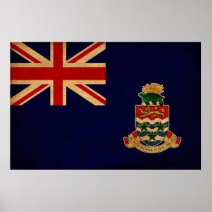 Cayman Islands flagga Poster