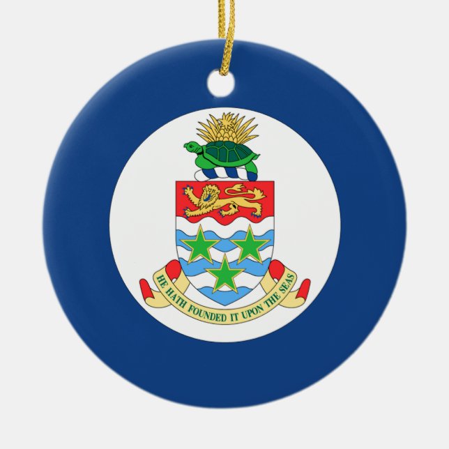 Cayman Islands Julgransprydnad Keramik (Framsidan)