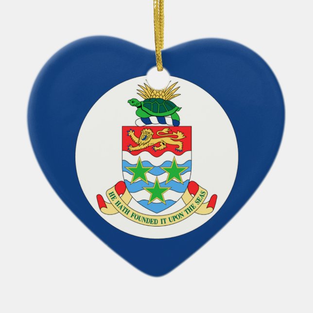 Cayman Islands Julgransprydnad Keramik (Framsidan)