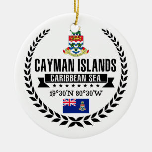 Cayman Islands Julgransprydnad Keramik