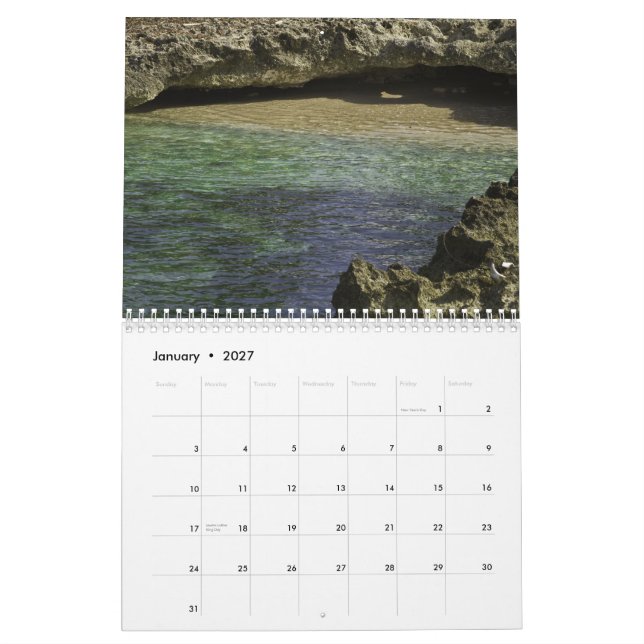 Cayman Islands kalender (Jan 2027)