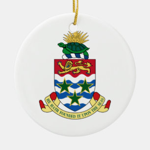 Cayman Islands vapensköld Julgransprydnad Keramik