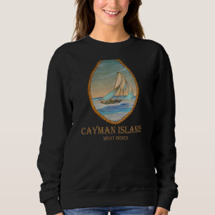 Cayman Islands Väster Indies Vintage Retro Sailboa T Shirt