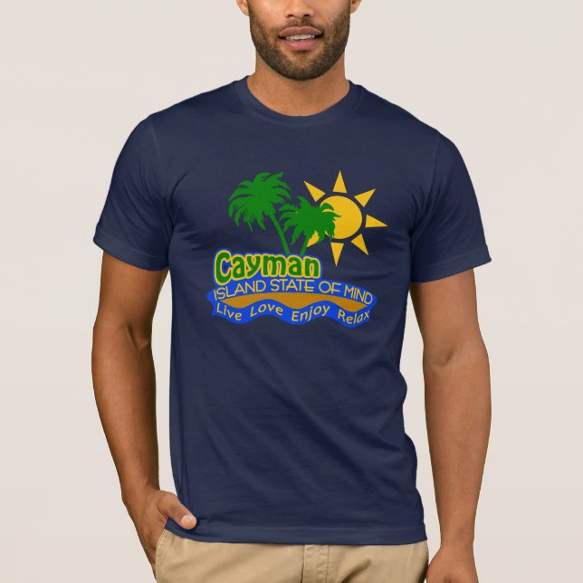 Caymanen som är statlig av Mind skjortan - välj Tee (Framsida)