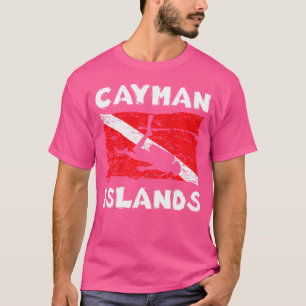 Caymanöarna Divers Dyka Flagga T Shirt