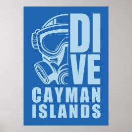 Caymanöarna Diving Poster