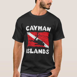 Caymanöarna Dyka Flagga Divers Gift for C T Shirt