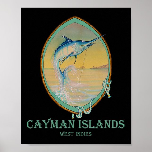 Caymanöarna Fishing Älskare Poster (Framsidan)