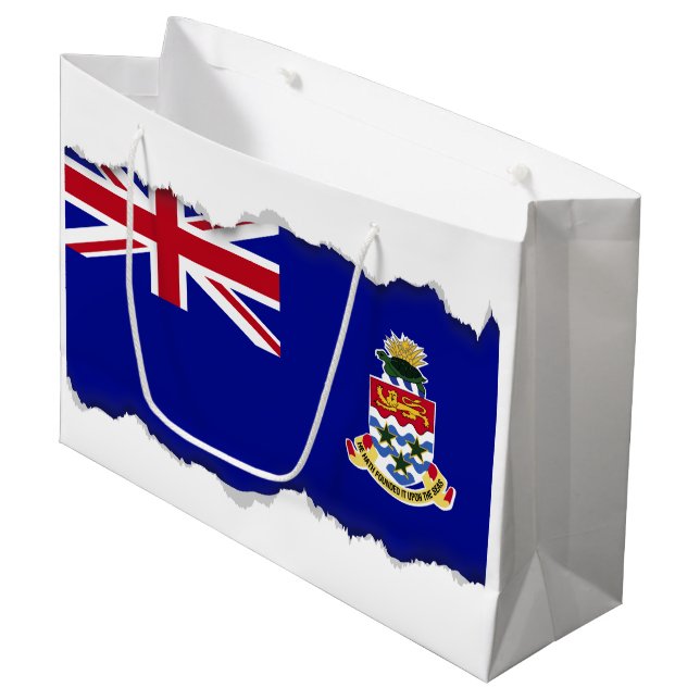 Caymanöarna Flagga (Framsidan Vinklad)