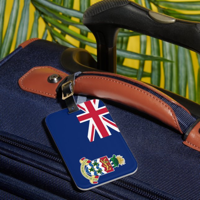 Caymanöarna flagga bagagebricka (Framsida Insitu 1)