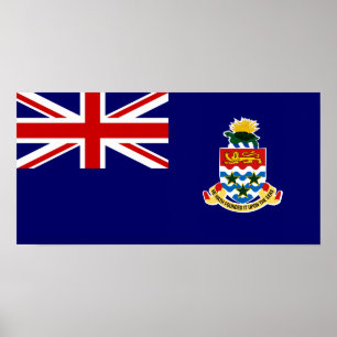 Caymanöarna - Flagga Caymanian Poster