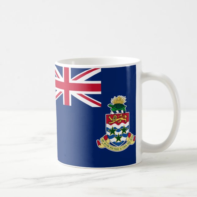 Caymanöarna Flagga Ceramic Mugg (Höger)