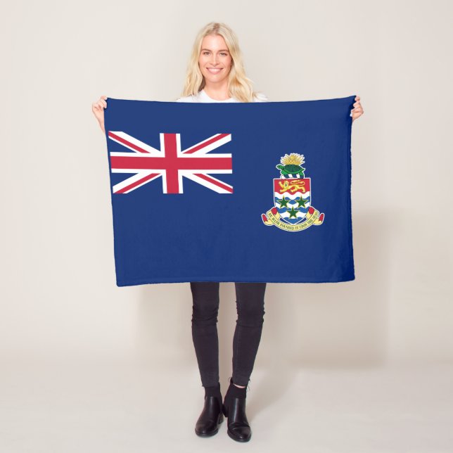 Caymanöarna Flagga Fleecefilt (På plats)