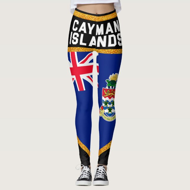 Caymanöarna Flagga Leggings (Framsida)
