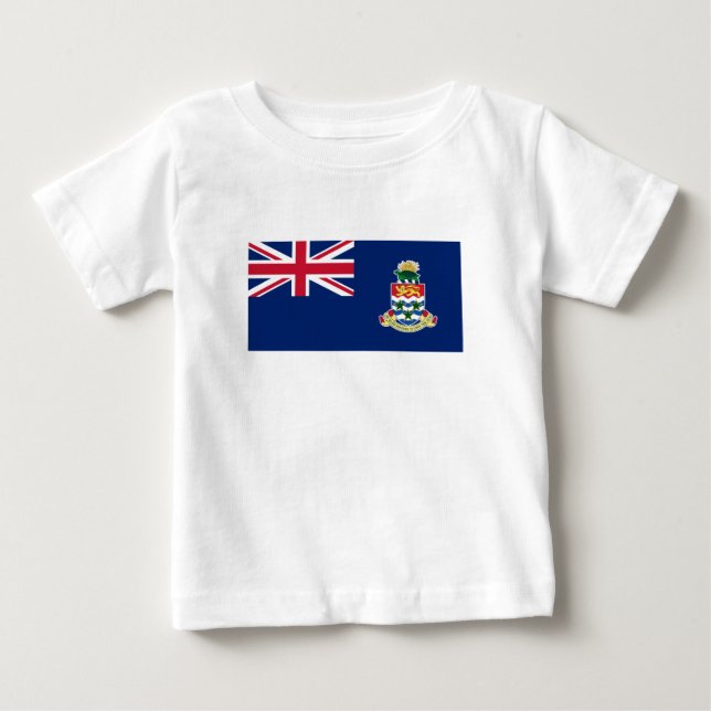Caymanöarna Flagga T Shirt (Framsida)