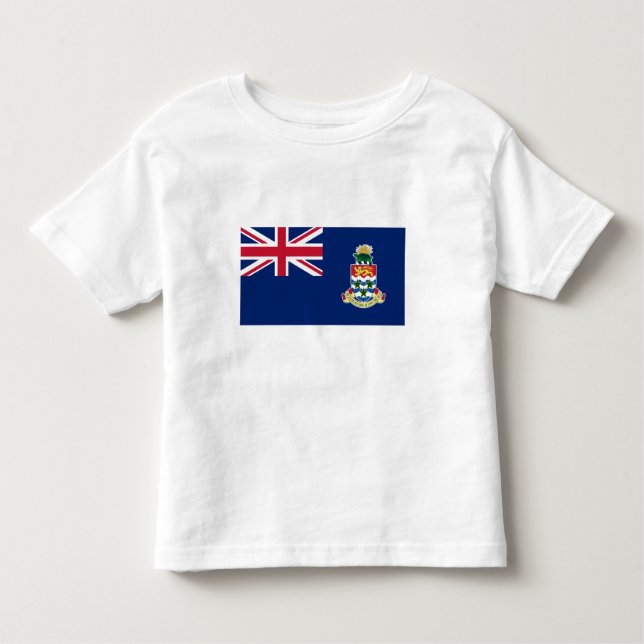 Caymanöarna Flagga T Shirt (Framsida)