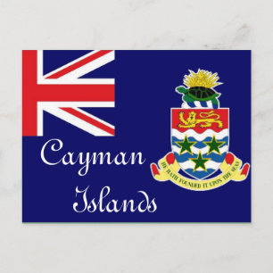 Caymanöarna flagga vykort