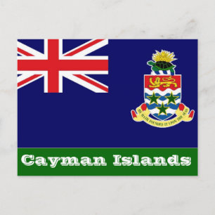 Caymanöarna flagga vykort
