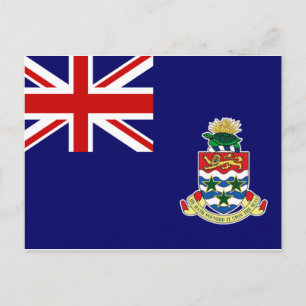 Caymanöarna Flagga Vykort