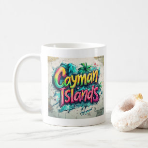 Caymanöarna Graffiti Vibes: Island Street Art Kaffemugg