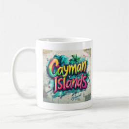 Caymanöarna Graffiti Vibes: Island Street Art Kaffemugg