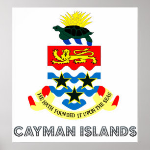 Caymanöarna Jackar om Arm Poster