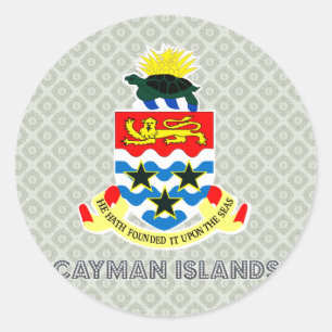 Caymanöarna Jackar om Arm Runt Klistermärke