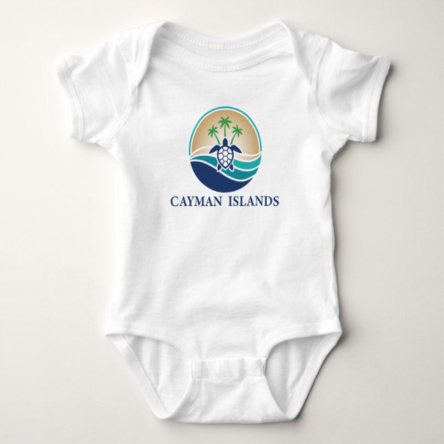 Caymanöarna Karibien T Shirt (Framsida)