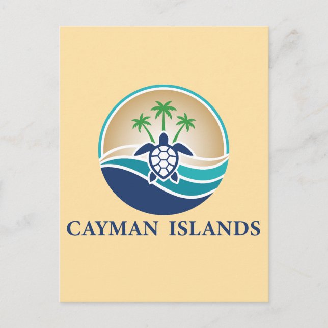 Caymanöarna Karibien Vykort (Framsida)