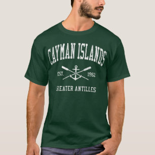Caymanöarna Korsade åror Båt Ankare Sport fam T Shirt