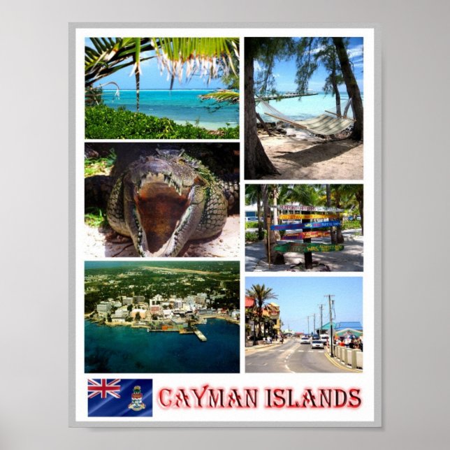 Caymanöarna - Mosaic - Poster (Framsidan)