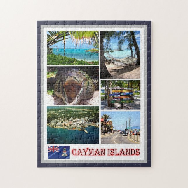 Caymanöarna - Mosaic - Pussel (Vertikal)