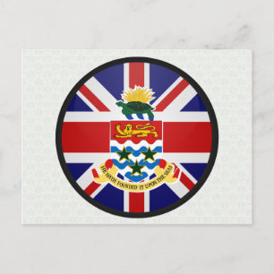 Caymanöarna Quality Flagga Circle Vykort