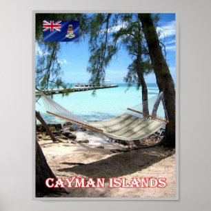 Caymanöarna - Rum Point - Panorama - Poster