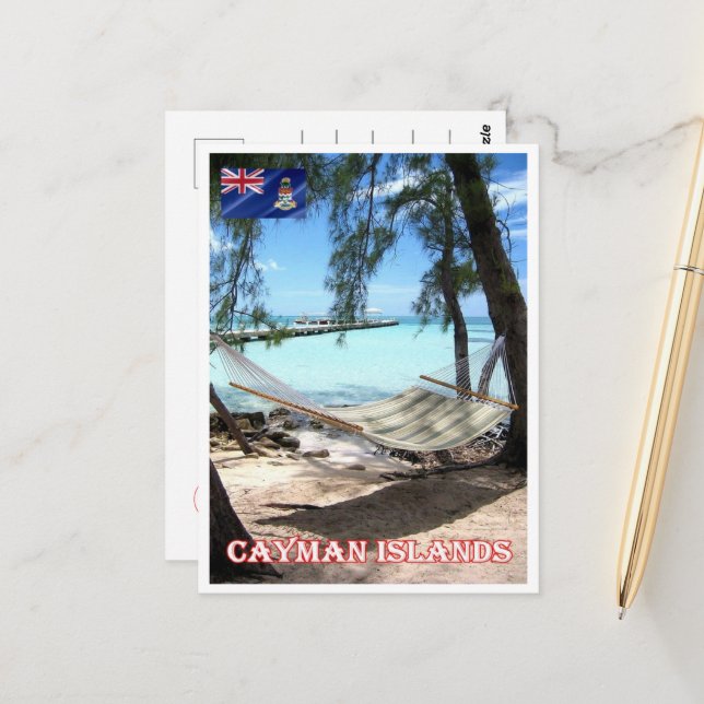 Caymanöarna - Rum Point - Panorama - Vykort (Fram/Back In Situ)