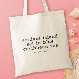 Caymanöarna Sång Verdant Tygkasse