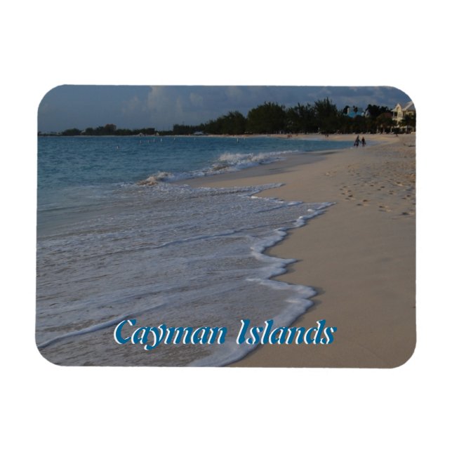 Caymanöarna Seven Mile Beach Magnet (Horisontell)