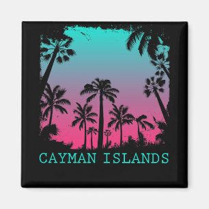 Caymanöarna Vintage Retro Magnet
