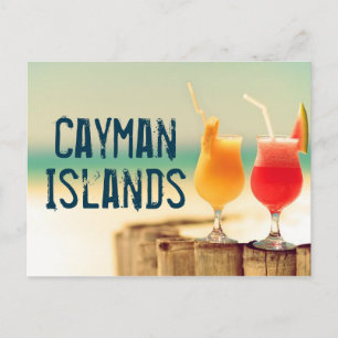 Caymanöarnas cocktails vykort