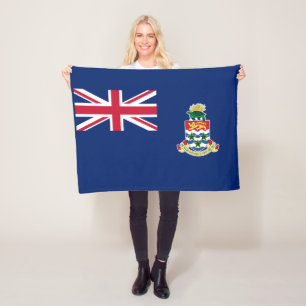 Caymanöarnas flagga fleecefilt