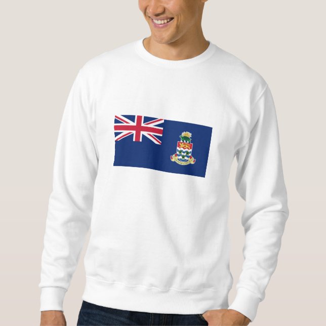 Caymanöarnas flagga lång ärmad tröja (Framsida)
