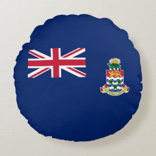 Caymanöarnas flagga rund kudde