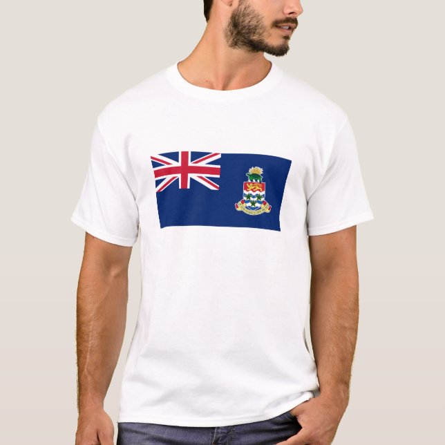 Caymanöarnas flagga t shirt (Framsida)
