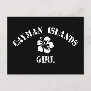 Caymanöarnas Rosa Flicka Vykort