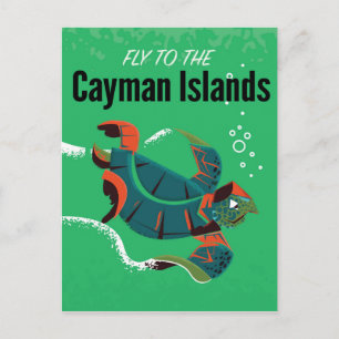Caymanöarnas vintage-resposter vykort