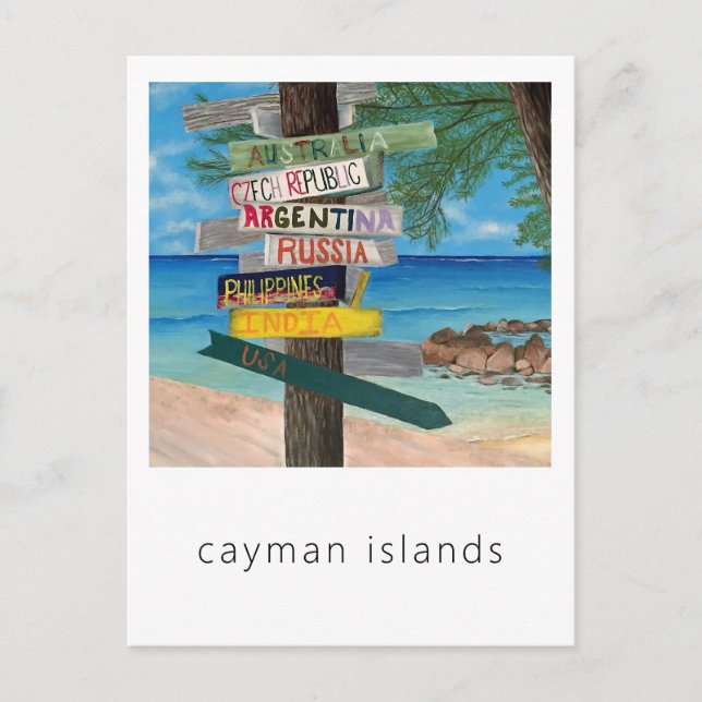 Caymanöarnas vykort (Framsida)